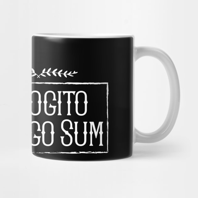 Latin saying - Cogito Ergo Sum by Modern Medieval Design